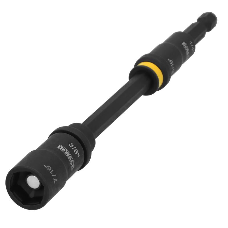 DeWalt Flextorq 1/4,5/16,3/8,7/16 in. X 6 in. L Black Oxide Double-Ended Nut Driver Set 3 pc