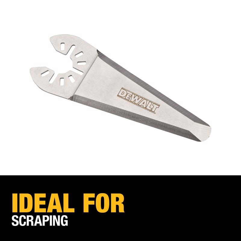 DeWalt Universal Fitment Stainless Steel Oscillating Triangular Rigid Scraper Blade 1 pk
