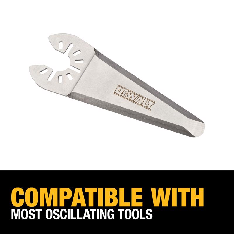 DeWalt Universal Fitment Stainless Steel Oscillating Triangular Rigid Scraper Blade 1 pk
