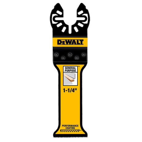 DeWalt Universal Fitment 1-1/4 in. W Titanium Long Wood and Metal Oscillating Blade 1 pk