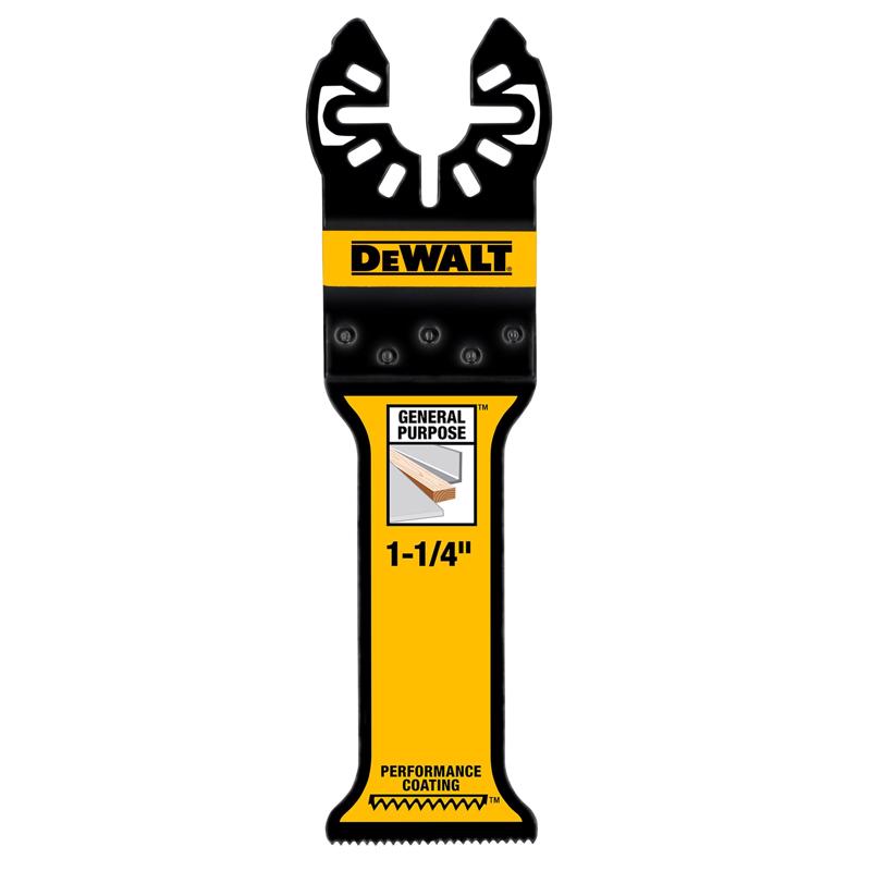 DeWalt Universal Fitment 1-1/4 in. W Titanium Long Wood and Metal Oscillating Blade 1 pk