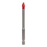 Diablo 1/4 in. X 3-1/2 in. L Carbide Tipped Tile and Stone Drill Bit Hex Shank 1 pk