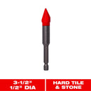 Diablo 1/2 in. X 3-1/2 in. L Carbide Tipped Tile and Stone Drill Bit Hex Shank 1 pk