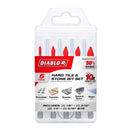 Diablo 3-1/2 in. L Carbide Tipped Tile and Stone Drill Bit Set Hex Shank 5 pc
