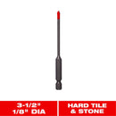 Diablo 1/8 in. X 3-1/2 in. L Carbide Tipped Tile and Stone Drill Bit Hex Shank 1 pk