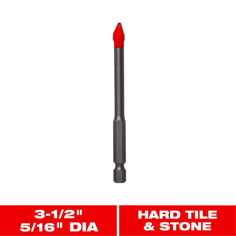 Diablo 5/16 in. X 3-1/2 in. L Carbide Tipped Tile and Stone Drill Bit Hex Shank 1 pk