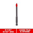 Diablo 5/16 in. X 3-1/2 in. L Carbide Tipped Tile and Stone Drill Bit Hex Shank 1 pk