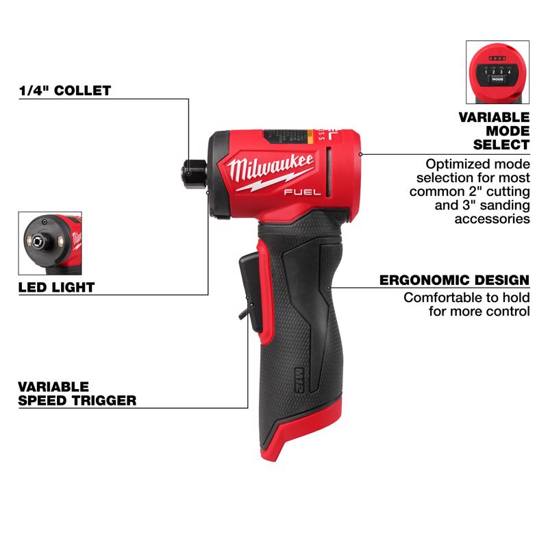 Milwaukee M12 Fuel Brushless Cordless 1/4 in. Die Grinder Tool Only