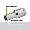 DeWalt 8 mm X 3/8 in. drive Metric 6 Point Deep Socket 1 pc
