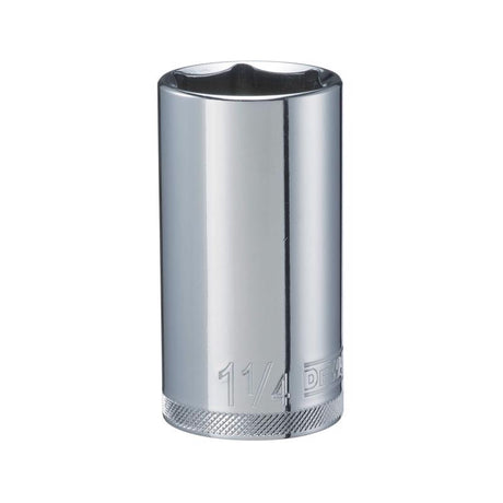 DeWalt 1-1/4 in. X 1/2 in. drive SAE 6 Point Deep Socket 1 pc