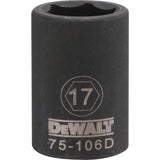 IMPCT SCKT MTR 17MM 1/2"