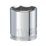DeWalt 1-1/8 in. X 1/2 in. drive SAE 6 Point Socket 1 pc