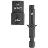 DeWalt Impact Ready 3/8,7/16 in. X 2 in. L Black Oxide Double-Ended Nut Driver 2 pc