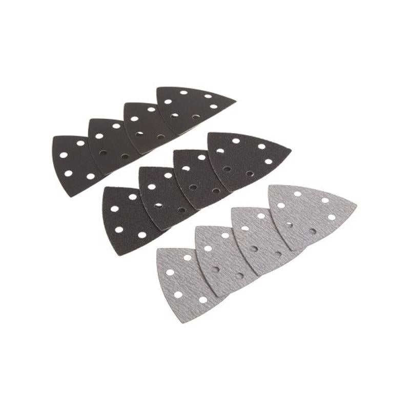 Dewalt 3.75 in. L 80G, 120G, 220G Assortment Triangular Sandpaper Set 12 pc