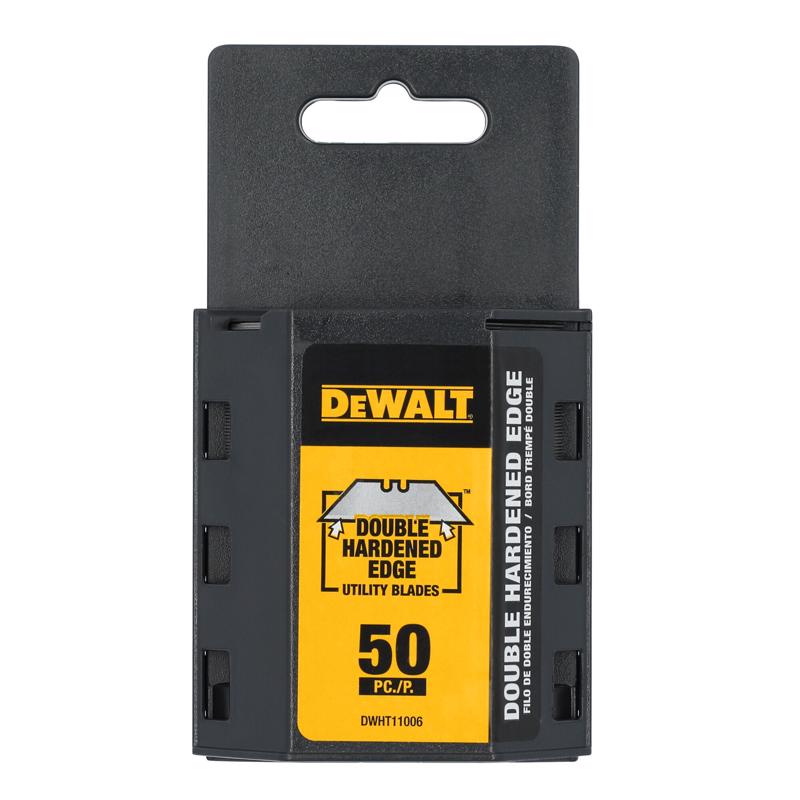 DeWalt Bi-Metal Double-Edge Utility Blade 2.4 in. L 50 pc