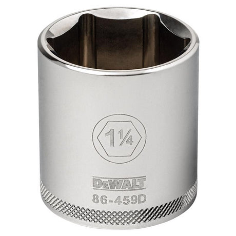 DeWalt 1-1/4 in. X 1/2 in. drive SAE 6 Point Socket 1 pc