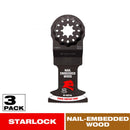 Diablo Demo Demon 1-3/4 in. W Bi-Metal Curved Oscillating Blade Nail-Embedded Wood 3 pk