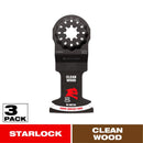 Diablo Demo Demon 1-3/4 in. W Bi-Metal Starlock Curved Oscillating Blade Clean Wood 3 pk