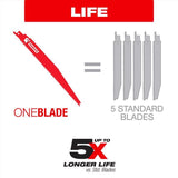 Diablo 6 in. Bi-Metal Wood Metal and Plastic Reciprocating Saw Blade 14/18 TPI 1 pk