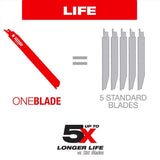 Diablo 6 in. Bi-Metal Thick Metal Reciprocating Saw Blade 8/10 TPI 25 pk