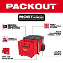 Milwaukee Packout 19 in. Rolling Tool Box Red