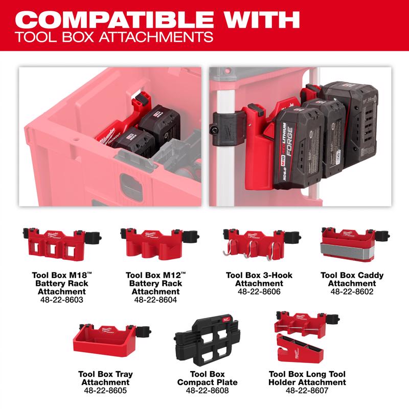 Milwaukee Packout 19 in. Rolling Tool Box Red