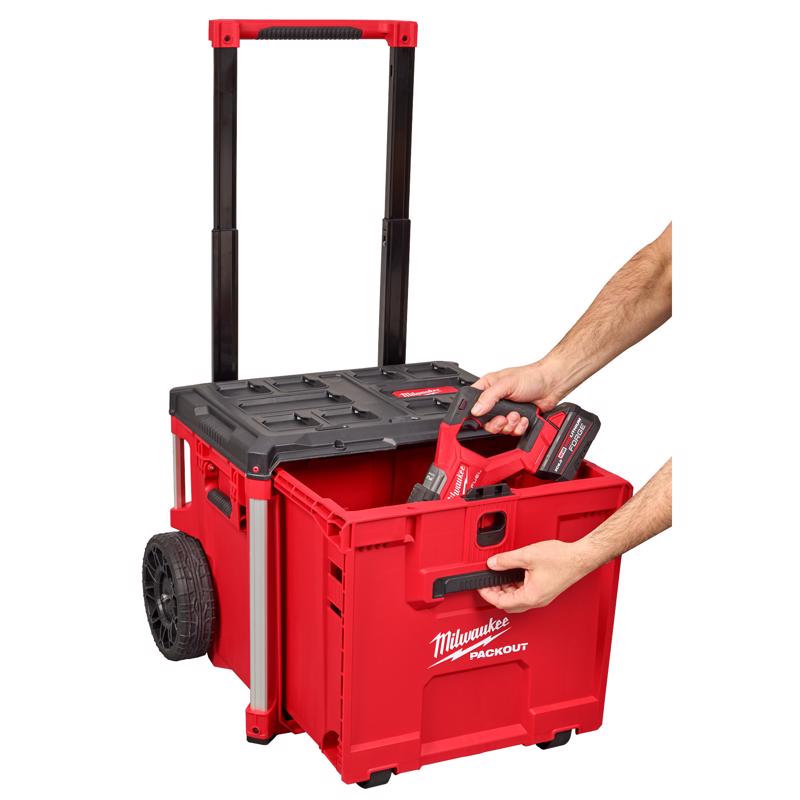 Milwaukee Packout 19 in. Rolling Tool Box Red