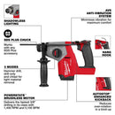 Milwaukee Tool M18 FUEL Cordless SDS-Plus Rotary Hammer Drill Tool Only