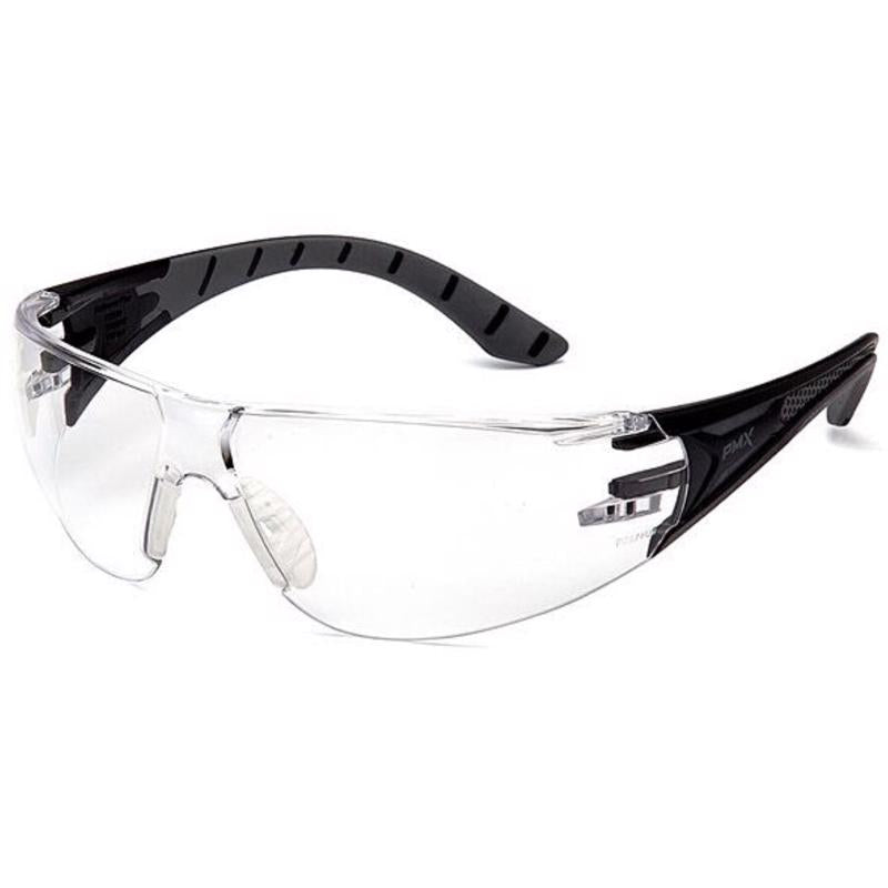 Edge Anti-Fog Viso Safety Glasses Clear Lens Black Frame
