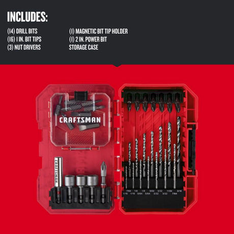 CRAFTSMAN Drill and Driver Bit Set 35 pc