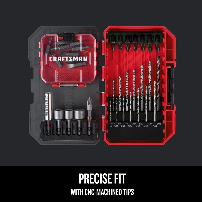 CRAFTSMAN Drill and Driver Bit Set 35 pc