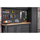 Knape & Vogt HEAVYWEIGHT 16 in. W X 32 in. H X 0.65 in. D Pegboard Steel Black