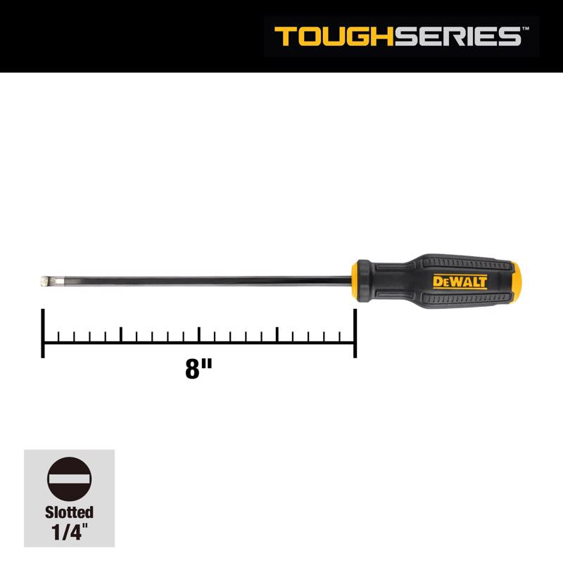 DeWalt Toughseries 1/4 Sizes X 8 in. L Screwdriver 1 pk