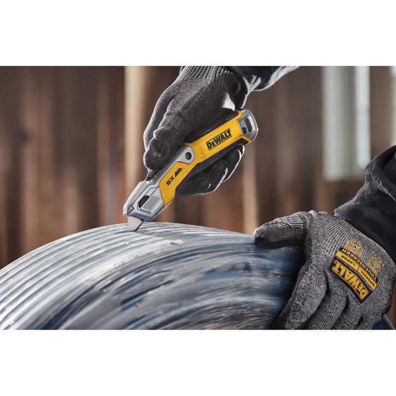 DeWalt Retractable Utility Knife Black/Yellow 1 pc