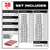 Milwaukee Hex-Lok SAE Tap and Die Set 38 pc