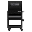 Craftsman 30 in. 4 drawer Metal Black Utility Cart Rolling Tool Cart 41.38 in. H X 22 in. D