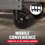 Craftsman 30 in. 4 drawer Metal Black Utility Cart Rolling Tool Cart 41.38 in. H X 22 in. D