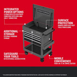 Craftsman 30 in. 5 drawer Metal Utility Cart Tool Cart 41.38 in. H X 22 in. D