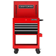 Craftsman 30 in. 4 drawer Metal Red Utility Cart Rolling Tool Cart 41.38 in. H X 22 in. D