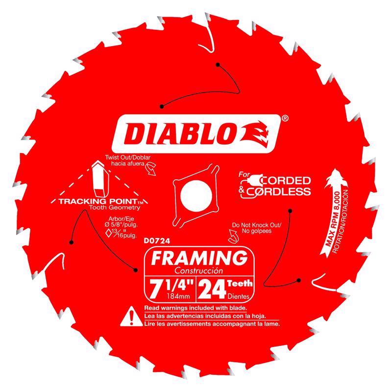 DIAB BLD 7-1/4"X24T BULK