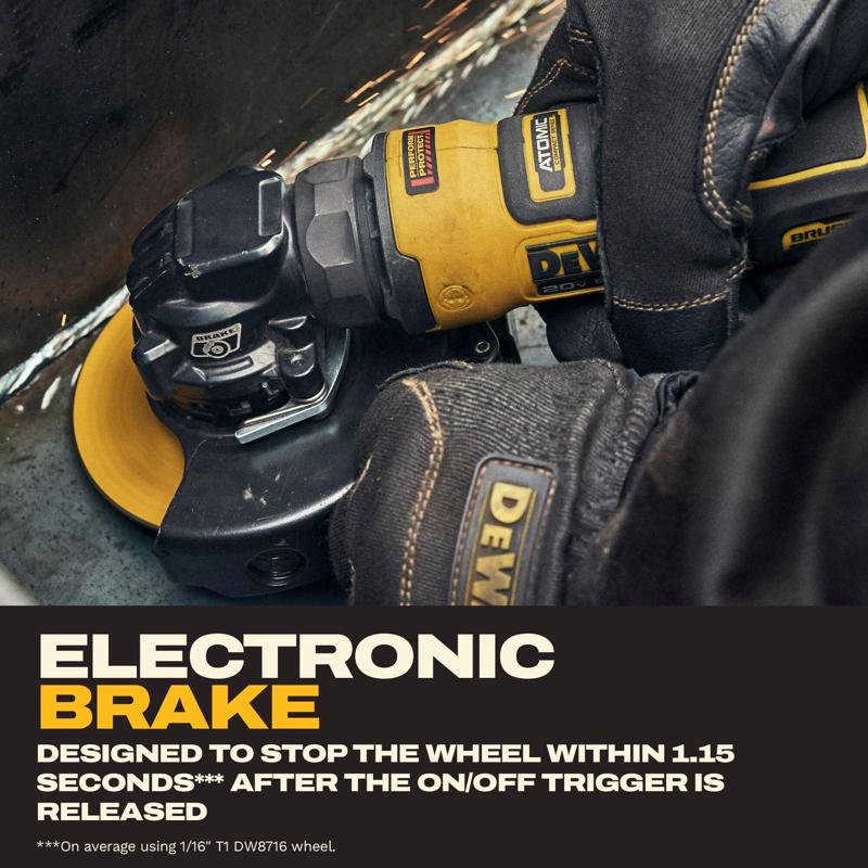 DeWalt 20V MAX ATOMIC Cordless 4 in. Angle Grinder Tool Only