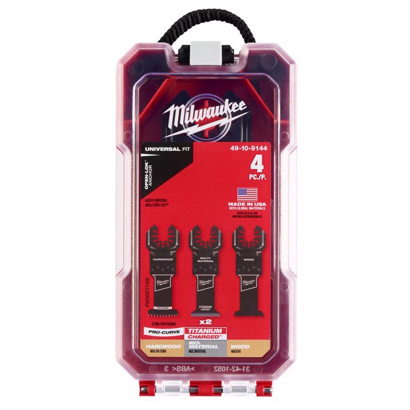 Milwaukee Carbon Steel Multi-Tool Semi-Circle Oscillating Blade Set 4 pk