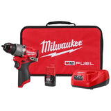 Milwaukee 12V 1/2 in. Brushless Cordless Hammer Drill Kit (Battery & Charger)