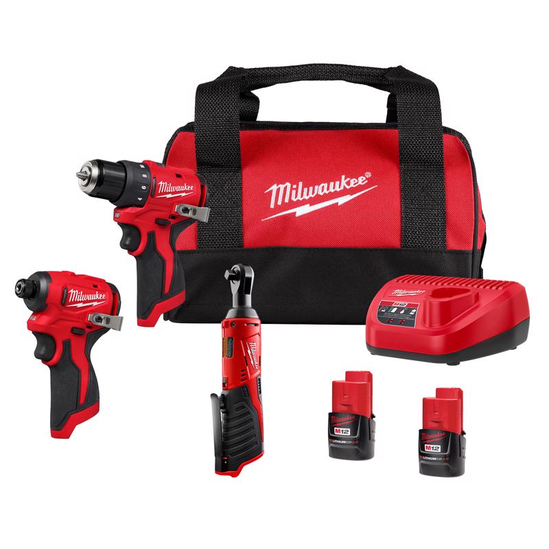 Milwaukee 12V 3/8 in. Brushless Cordless Drill/Driver Kit (Battery & Charger)