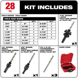 Milwaukee Hole Dozer Bi-Metal Hole Saw Kit