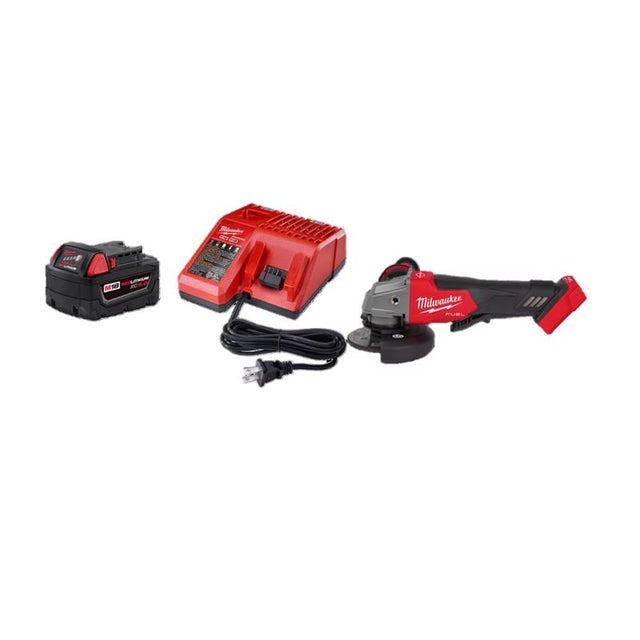 M18 FUEL Brushless 4-1/2in Grinder with 5Ah Battery & Charger Kit