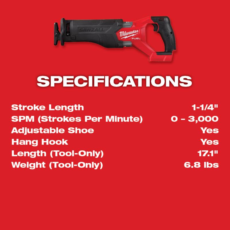 M18 FUEL Brushless Reciprocating Saw with 5.0Ah Battery & Charger Kit