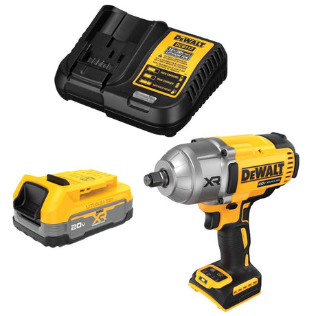 DEWALT 20V MAX POWERSTACK Starter Kit with 20V MAX XR High Torque 1/2" Impact Wrench