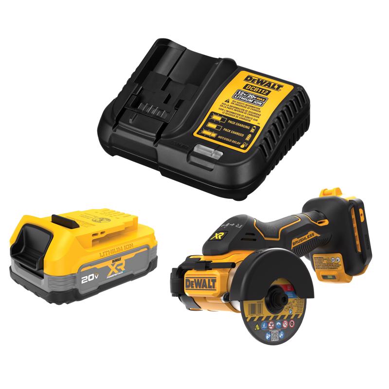 DEWALT 20V MAX POWERSTACK Starter Kit with 20V MAX XR 3" Cut-Off Tool