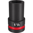 Milwaukee 1-1/8 in. X 1 in. drive SAE 6 Point Deep Impact Socket